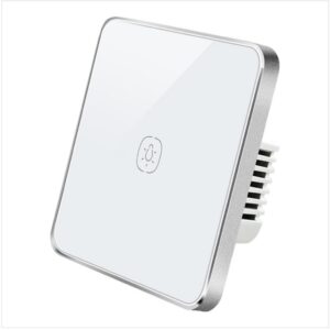 Single-Gang Modern Tempered Glass Switch (White)
